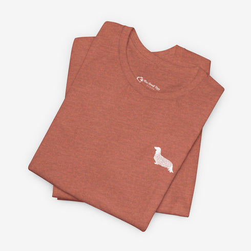 Longhaired Dachshund Mandala Tee - Dachshund Shirt for Women